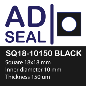 AD-SEAL - SQ18, ID10, Thick 150 | BLACK