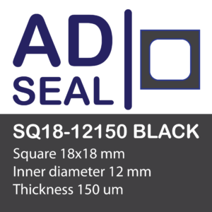 AD-SEAL - SQ18, ID12, Thick 150 | BLACK